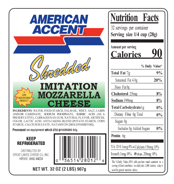 Great Lakes Cheese Announces Recall Of American Accent Shredded Imitation Mozzarella Cheese Product